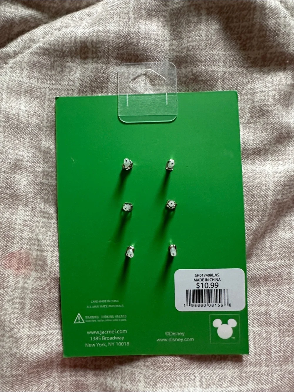 Disney Green Mickey Shamrock Stud Earring Set
